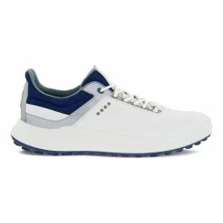 Ecco Core Golf Shoes - White/Silver/Blue