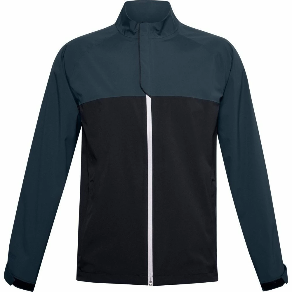 Under Armour Men's UA Golf Rain Jacket - Black / Mechanic Blue