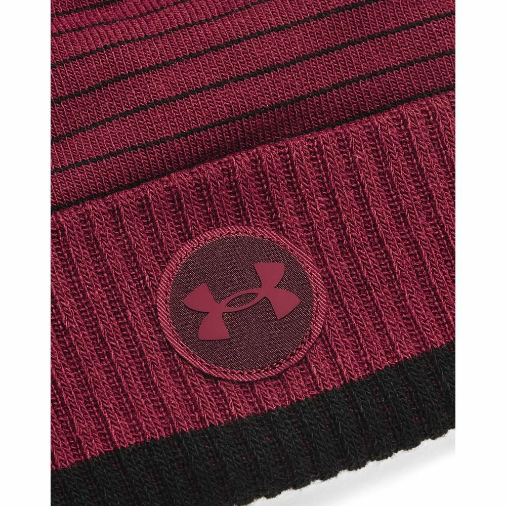Under Armour Men's UA Truckstop Fleece Beanie - League Red - Image 2