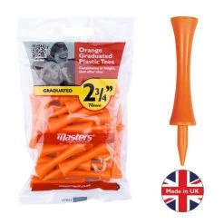 Masters Golf Plastic Graduated Tees 2 3/4" Orange