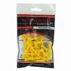 The Golfers Club Step Tees 25pcs Yellow