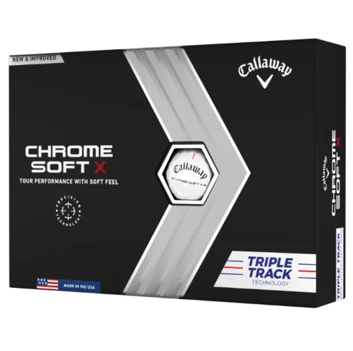 Callaway Chrome Soft X Triple Track Golf Balls 2022 - White (12 Balls)