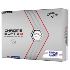 Callaway Chrome Soft X LS Triple Track Golf Balls 2022 - White (12 Balls)