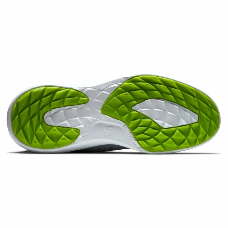 FootJoy FJ Flex Athletic Golf Shoes - Grey/White - Image 4