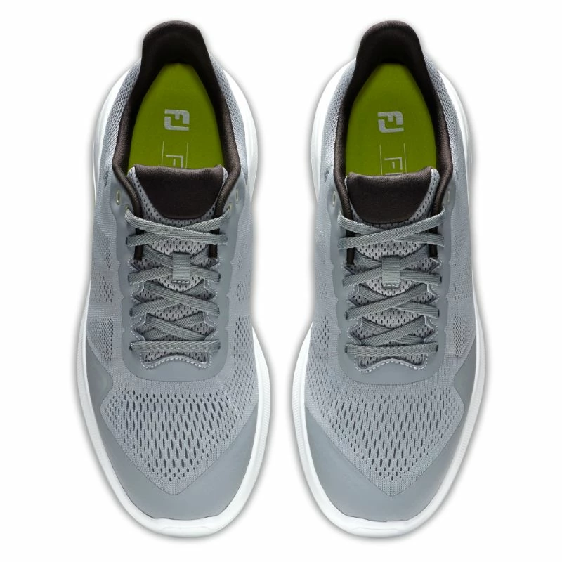 FootJoy FJ Flex Athletic Golf Shoes - Grey/White - Image 7