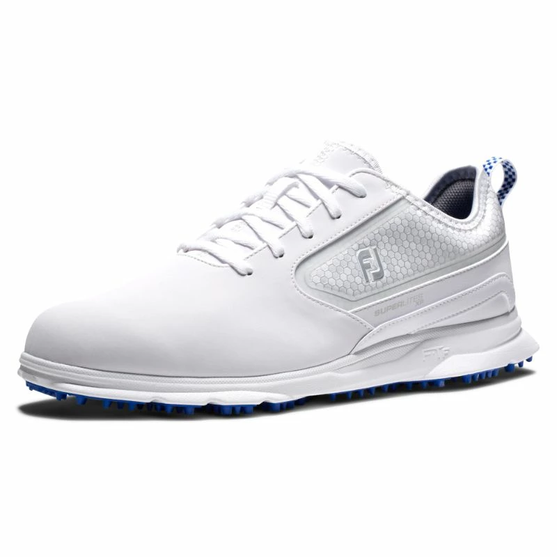 FootJoy SuperLites XP 2022 Golf Shoes - White/Grey - Image 2