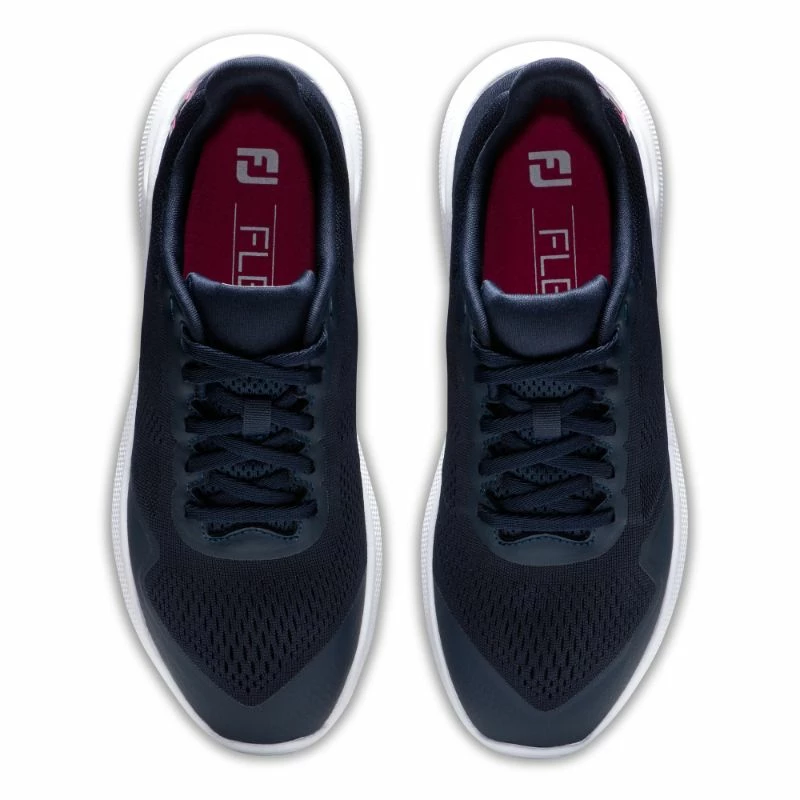 FootJoy Ladies Flex Athletic Golf Shoes - Navy/White - Image 6