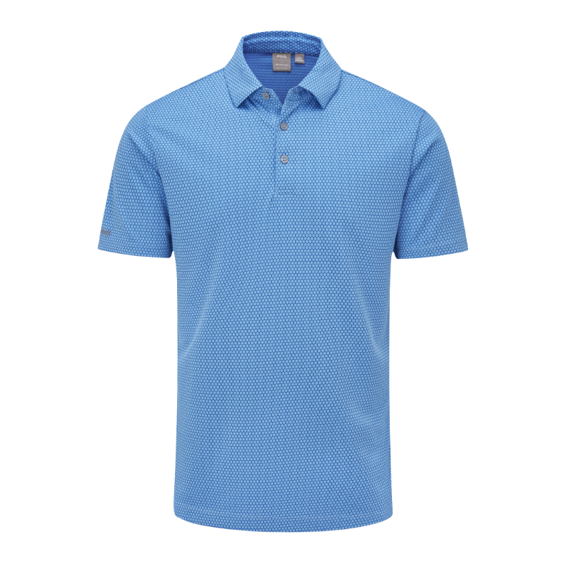 Ping Halcyon Mens Golf Polo Shirt - Infinity Blue Multi