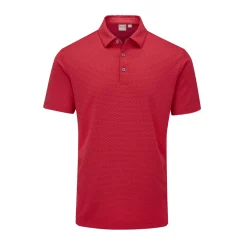 Ping Halcyon Mens Golf Polo Shirt - Poppy