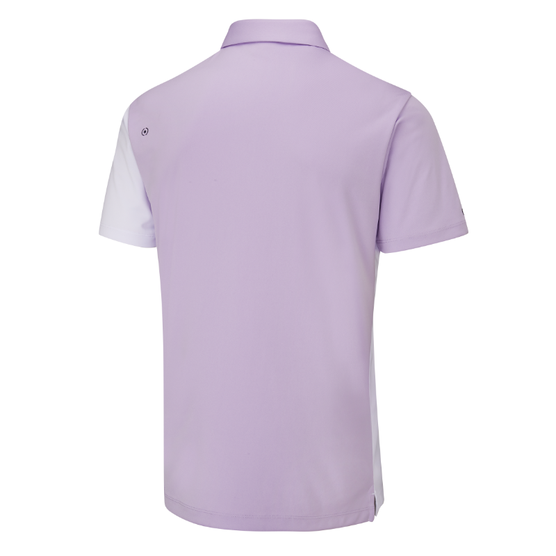 Ping Mack Golf Polo Shirt - White/Cool Lilac Multi - Image 2