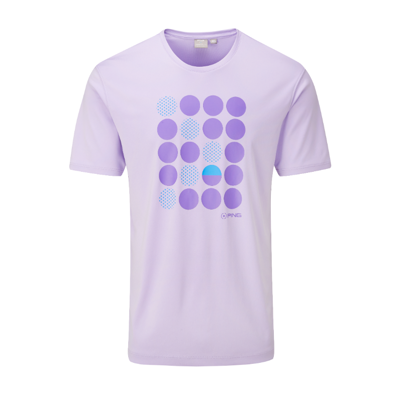 Ping Split Ball Tee Golf Shirt - Cool Lilac