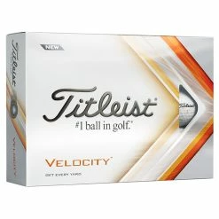 Titleist Velocity Golf Balls 2022 - White (12 Balls)