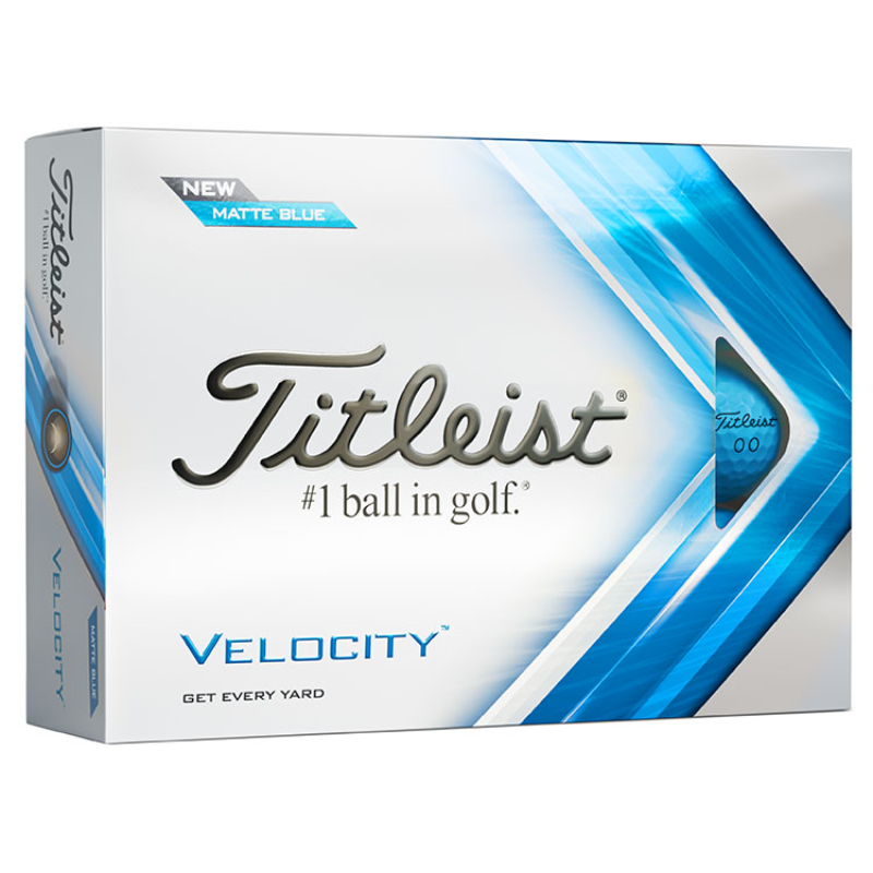 Titleist Velocity Golf Balls 2022 - Blue (12 Balls)