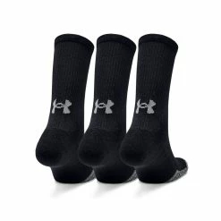 Under Armour UA HeatGear® Crew Socks 3pk - Black