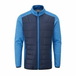 PING Mens Dover Thermal Golf Jacket - Oxford Blue/Delph Blue