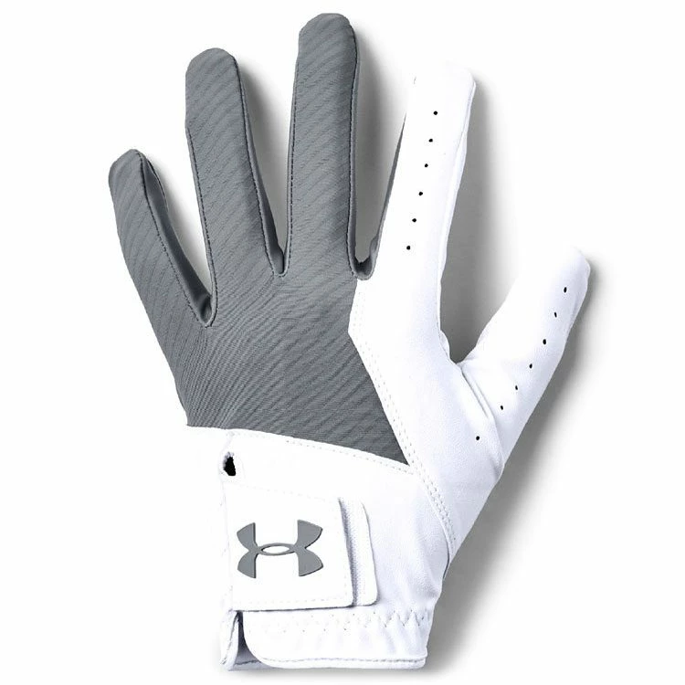 Under Armour Medal Golf Glove - White/Steel