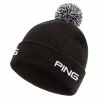 Ping Cresting Knit Beanie Hat - Black