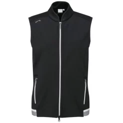 Ping Ladies SensorWarm Dot Sleeveless Fleece Vest - Black/White