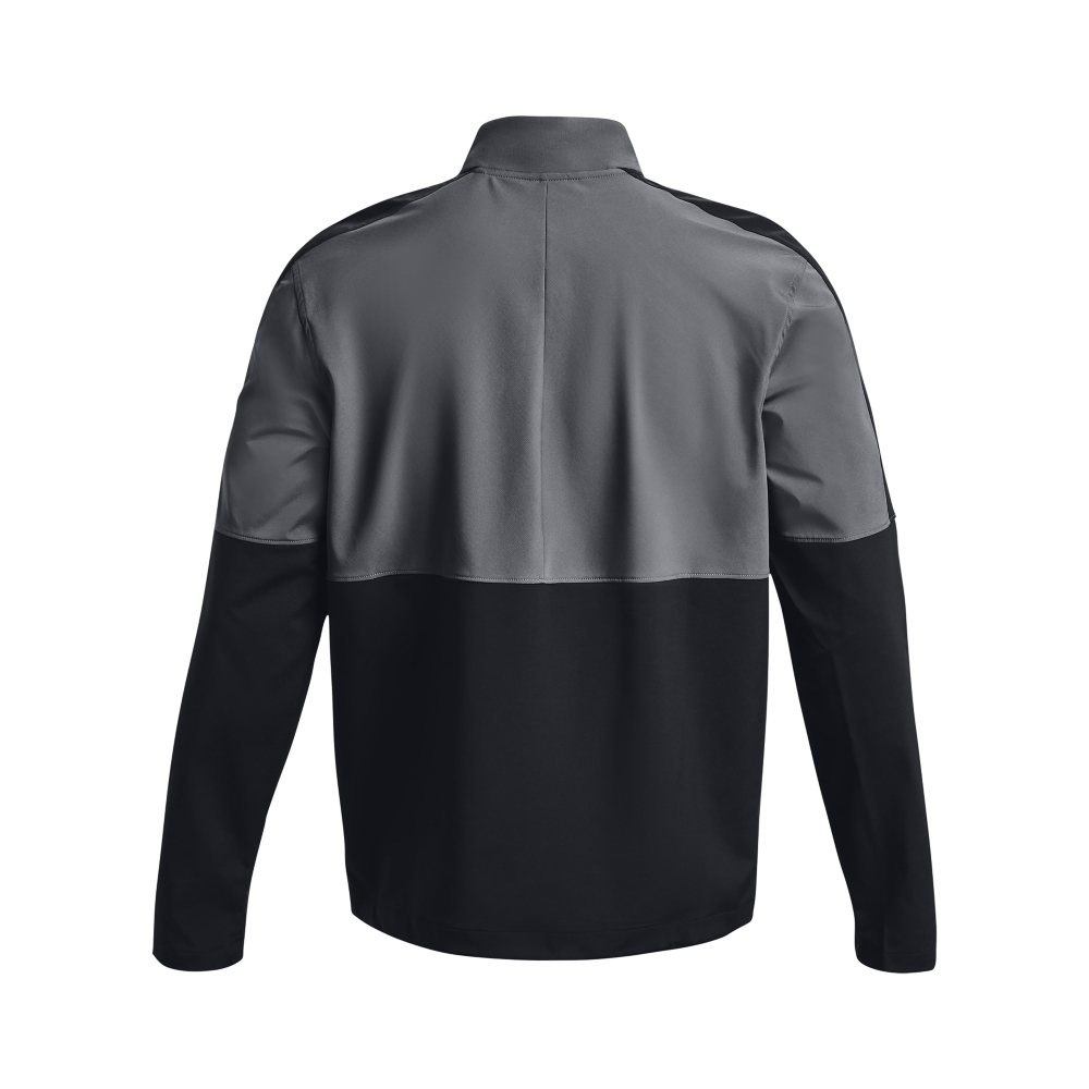 Under Armour Men's UA Storm Windstrike ½ Zip Golf Jacket - Pitch Grey/Black - Image 2