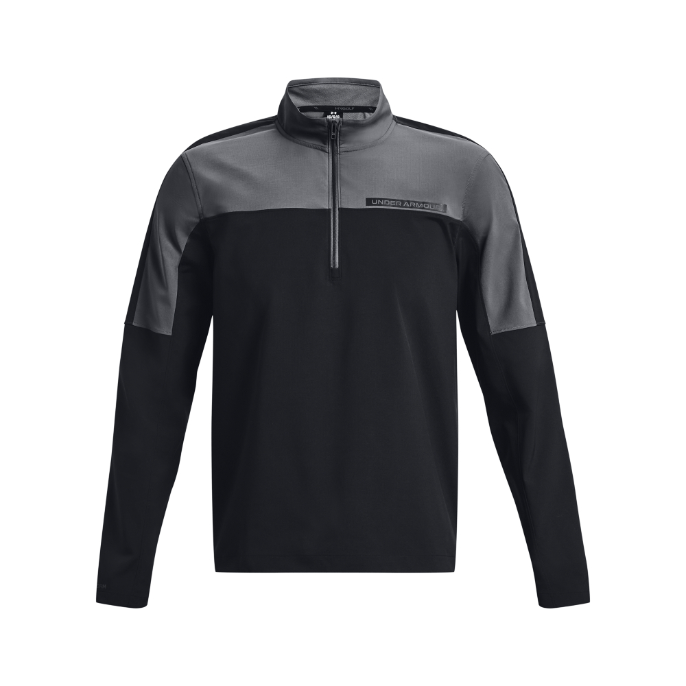 Under Armour Men's UA Storm Windstrike ½ Zip Golf Jacket - Pitch Grey/Black