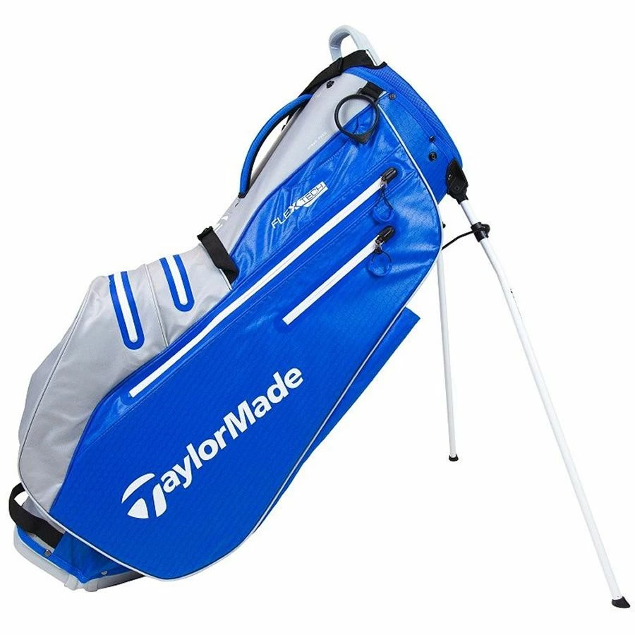 TaylorMade Flextech Waterproof Golf Stand Bag - Royal/Silver
